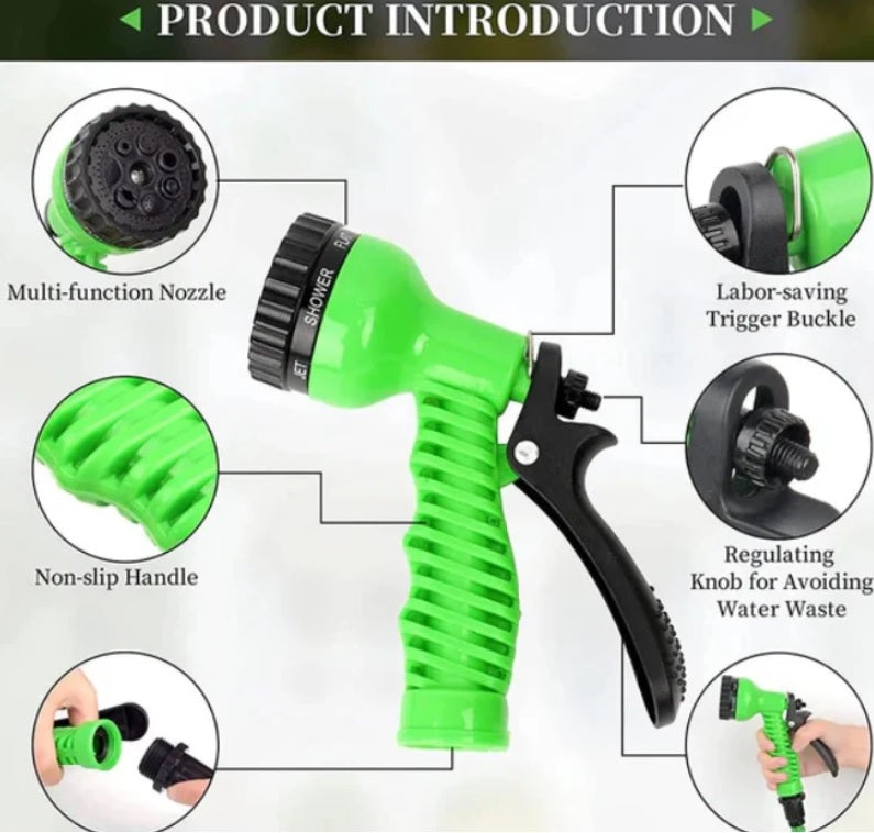 17 Feet Solar Cleaning Brush With Magic Hose Pipe 100 Feet